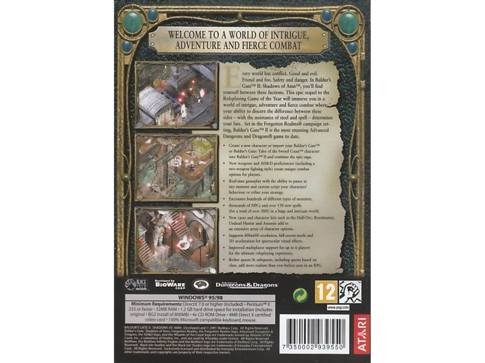 Baldur's Gate II: Shadows of Amn - Windows - RPG - PEGI 12 Baldur's Gate II: Shadows of Amn - Windows - RPG - PEGI 12